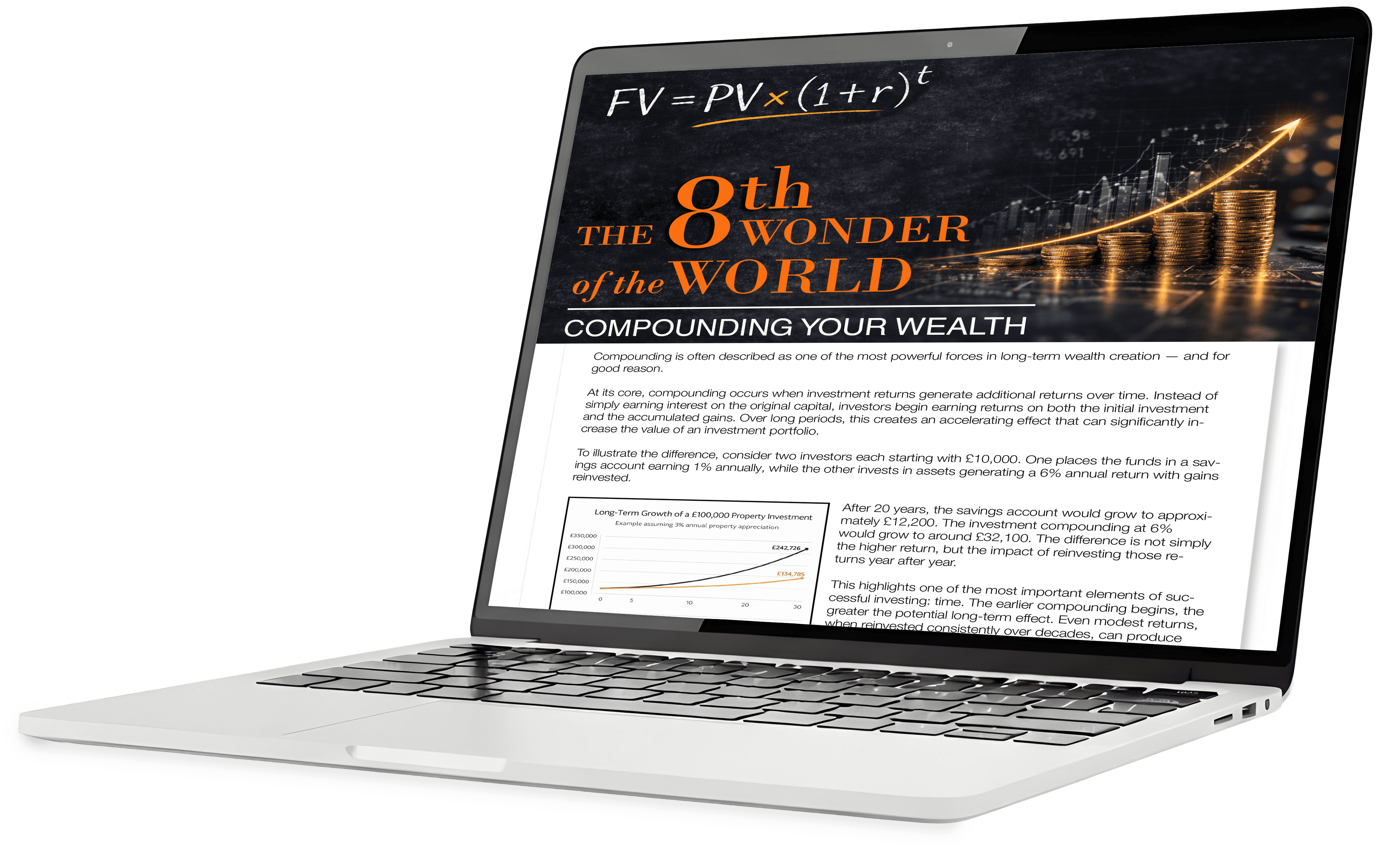 Compounding guide on laptop