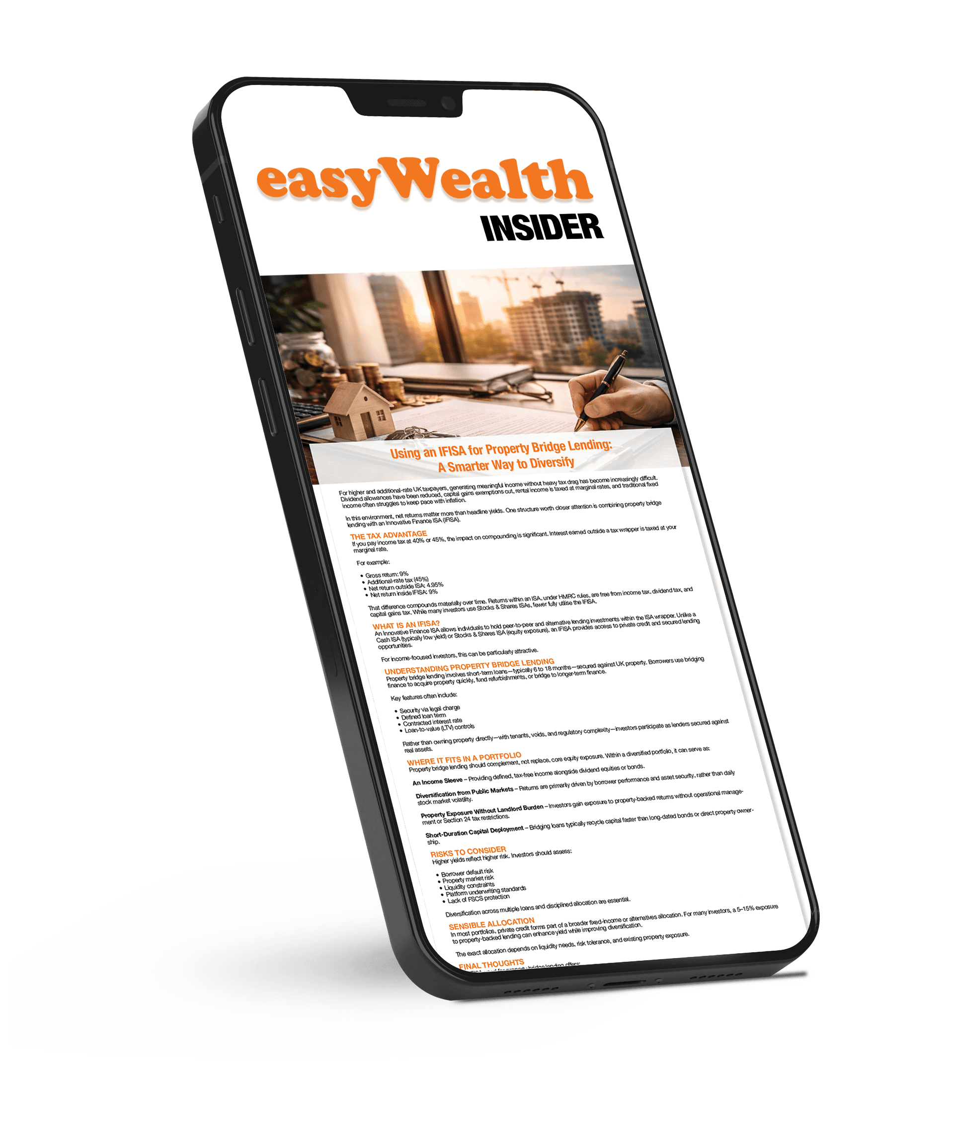 easyWealth product device